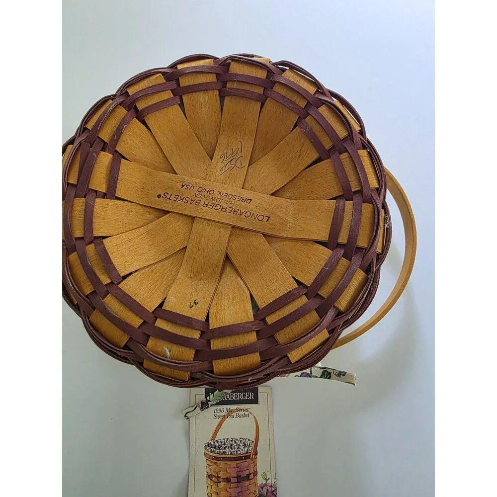 1996 Longaberger May Series Sweet Pea Basket